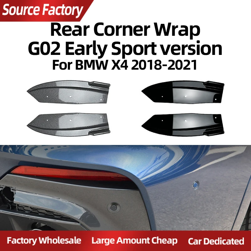 Спойлеры с крыльями для BMW X4 G02 2018-2021, модель заднего угла, наклейка на кузов, трансграничные аксессуары для внешней модификации автомобиля
Спойлеры с крыльями для BMW X4 G02 2018-2021, модель заднего угла, наклейка на кузов, трансграничные аксессуары для внешней модификации автомобиля