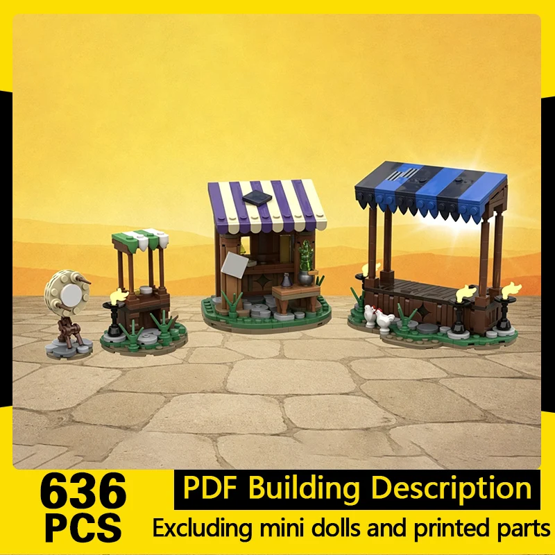 Medieval Castle Model MOC Building Bricks Village Market Stalls Modular Technology Gifts Holiday Assemble Children Toys Suit
Medieval Castle Model MOC Building Bricks Village Market Stalls Modular Technology Gifts Holiday Assemble Children Toys Suit