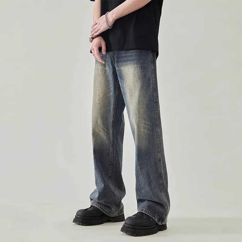 American High Street Retro Cleanfit Men's Summer Thin Straight Leg Jeans Loose Wide Leg Faionable Brand Jeans
American High Street Retro Cleanfit Men's Summer Thin Straight Leg Jeans Loose Wide Leg Faionable Brand Jeans