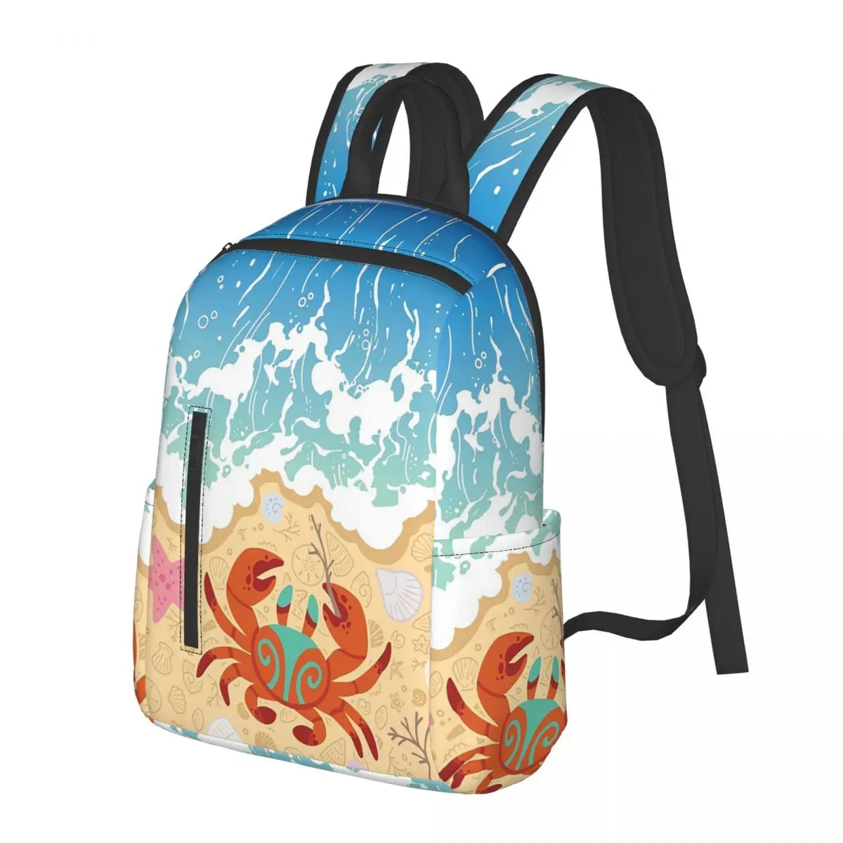 Crab And Shell At The Beach Student Backpack School Bag Hiking Travel Daypack for Boys Girls Bookbag Shoulder Bags
Crab And Shell At The Beach Student Backpack School Bag Hiking Travel Daypack for Boys Girls Bookbag Shoulder Bags
