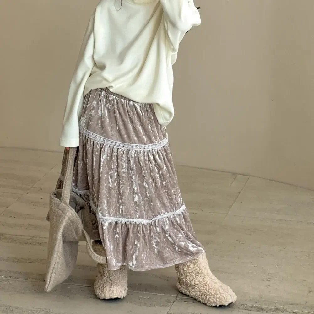 Girls Skirts 2024 Autumn and Winter New Childrens Wear Korean Baby Girls Plus Velvet Velvet Skirt Casual Simple and Daily
Girls Skirts 2024 Autumn and Winter New Childrens Wear Korean Baby Girls Plus Velvet Velvet Skirt Casual Simple and Daily