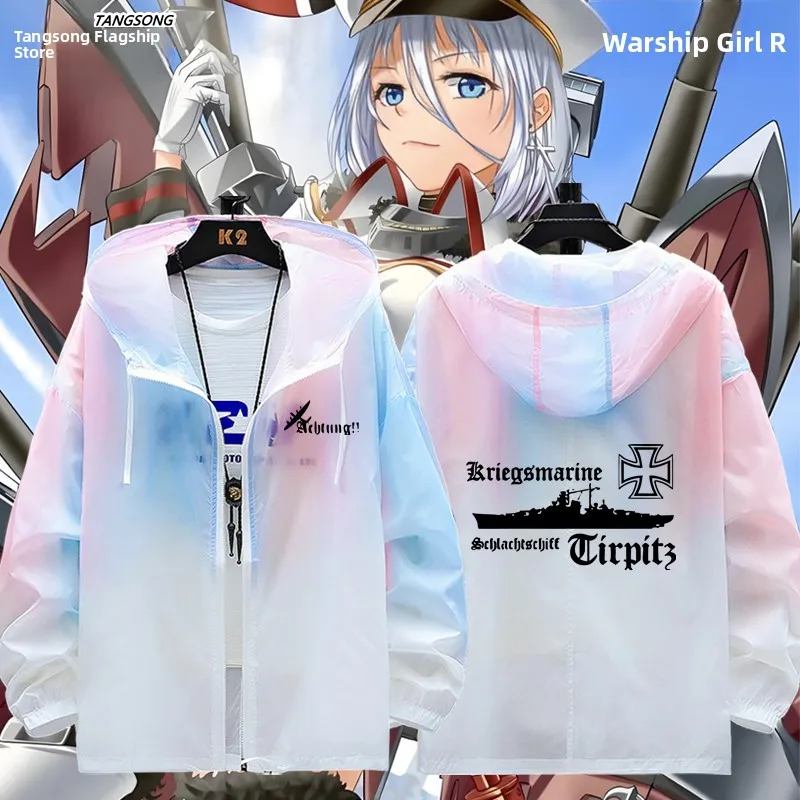 Ультратонкая солнцезащитная куртка для мужчин Warip Girl R Tirpitz, дышащая полиэстеровая верхняя одежда для косплея, весенняя модная модель
Ультратонкая солнцезащитная куртка для мужчин Warip Girl R Tirpitz, дышащая полиэстеровая верхняя одежда для косплея, весенняя модная модель