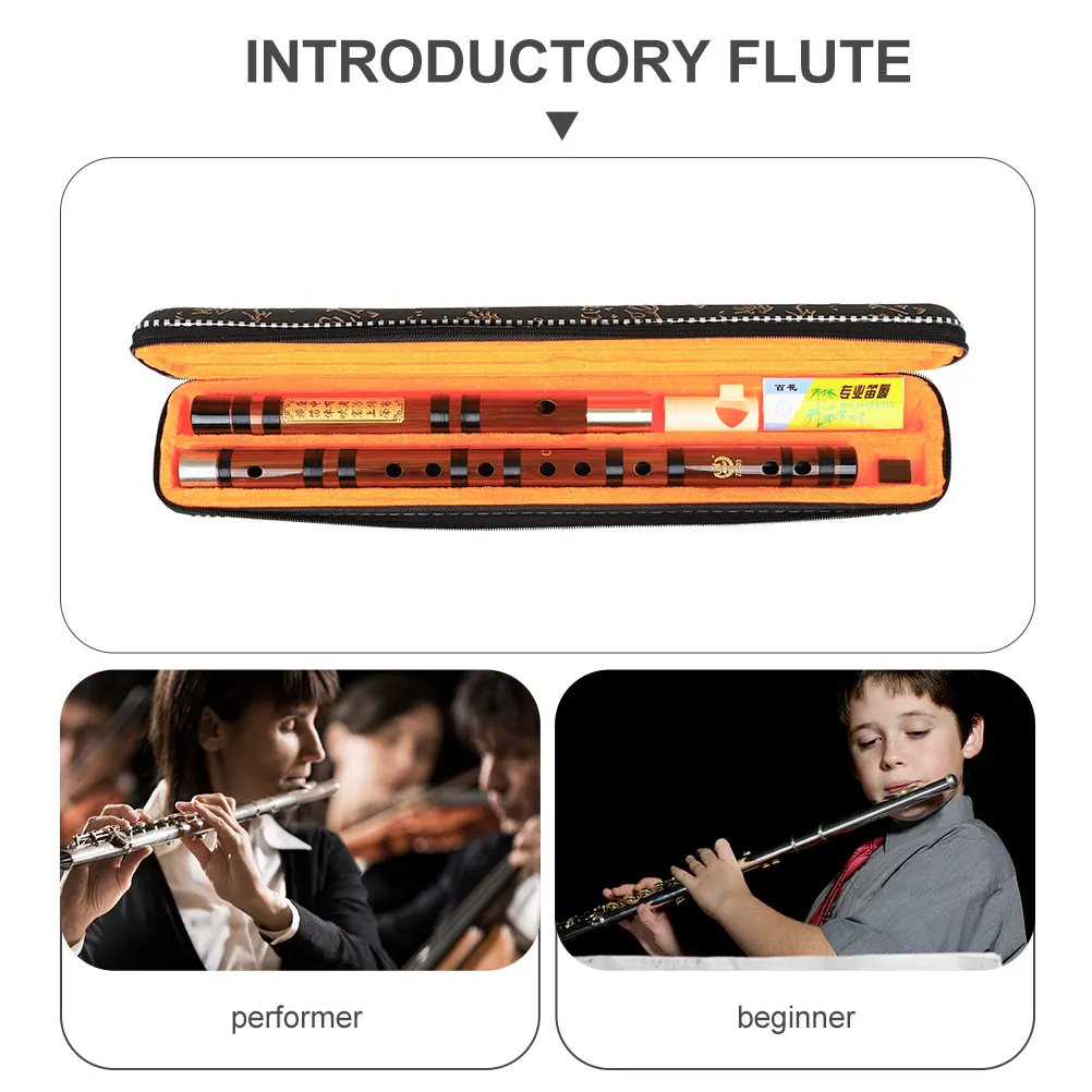 Portable Bamboo Flute Beginner Instrument Refined Brown Traditional Chinese 
Portable Bamboo Flute Beginner Instrument Refined Brown Traditional Chinese