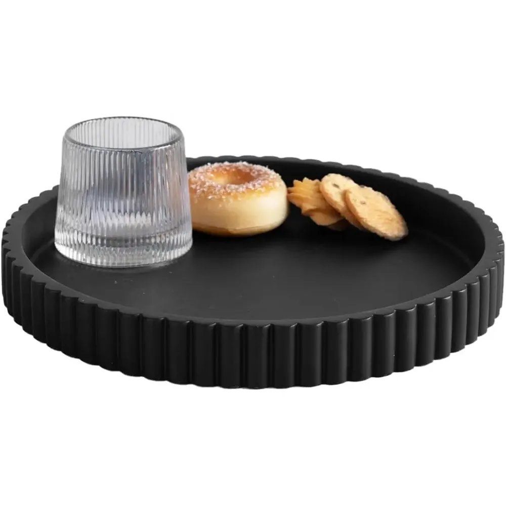 Черный круглый бетонный сервировочный поднос для журнального столика, декора гостиной, домашнего акцента
Черный круглый бетонный сервировочный поднос для журнального столика, декора гостиной, домашнего акцента