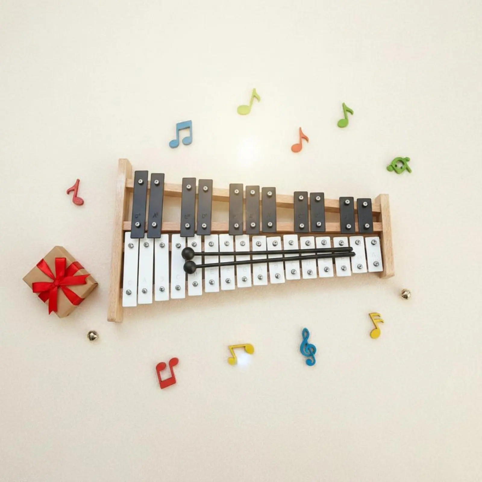 27 Note Glockenspiel Christmas Gift Chromatic Xylophone Percussion Instrument Matte Finish Bars Musical Toy for Children, School
27 Note Glockenspiel Christmas Gift Chromatic Xylophone Percussion Instrument Matte Finish Bars Musical Toy for Children, School