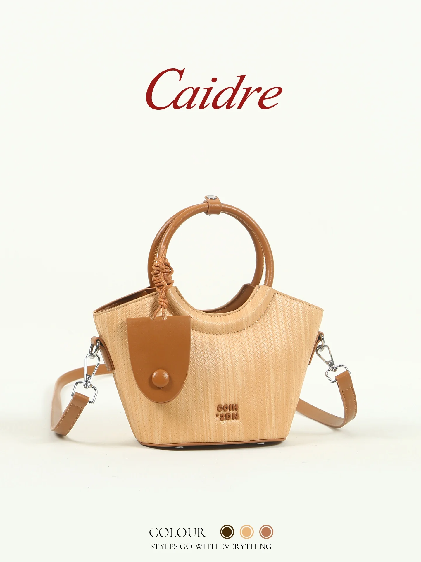 Caidre Elegant Work Small Basket Handbag Commuter Shoulder Crossbody Bag Korean Style Magnetic Buckle Soft Handle Women's Bag
Caidre Elegant Work Small Basket Handbag Commuter Shoulder Crossbody Bag Korean Style Magnetic Buckle Soft Handle Women's Bag