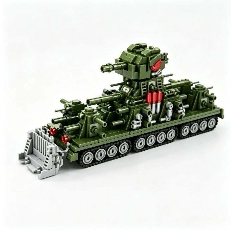 Creative Military Tank Model Building Blocks, WWII KV44 Tank Ornament Vehicle Bricks, Perfect Gift for Festivals & Birthdays
Creative Military Tank Model Building Blocks, WWII KV44 Tank Ornament Vehicle Bricks, Perfect Gift for Festivals & Birthdays