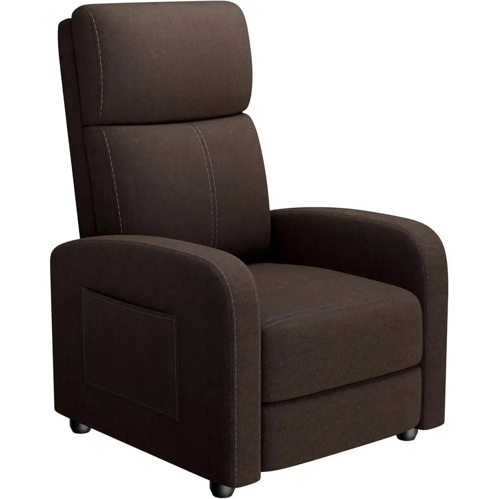 Linen abric Manual Recliner Chair, with Side ket, High Backrest, Thick Cushion, Adjustable Push Back Recliner, Lazy Lounge Chair
Linen abric Manual Recliner Chair, with Side ket, High Backrest, Thick Cushion, Adjustable Push Back Recliner, Lazy Lounge Chair