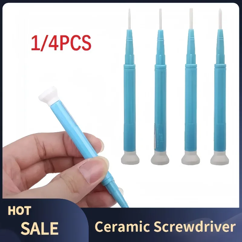 4/1pcs Ceramic Screwdriver Antistatic Non-Magnetic Flat Point/Cross Point Slotted Screw Driver CD-15/20/25/100 Repair Hand Tool
4/1pcs Ceramic Screwdriver Antistatic Non-Magnetic Flat Point/Cross Point Slotted Screw Driver CD-15/20/25/100 Repair Hand Tool