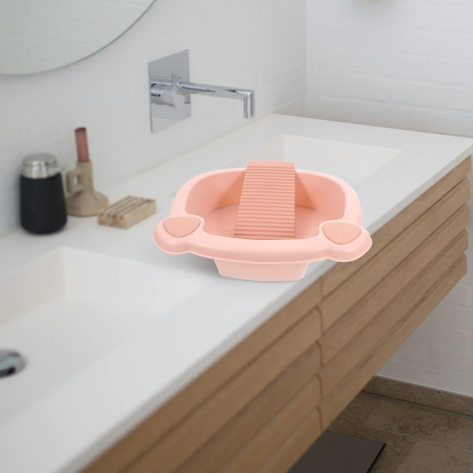 Multifunctional Laundry Bucket Washboard Compact Clothes Washing Basin Durable Pp Material Cute Cartoon Design Small Soaking Tub
Multifunctional Laundry Bucket Washboard Compact Clothes Washing Basin Durable Pp Material Cute Cartoon Design Small Soaking Tub