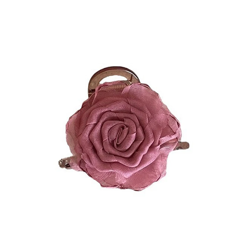 Elegant Rose Flower Hair Claw For Woman Elegant Temperament Shark Clip Sweet Hair Ornament Back Head Floral Hair Clip Hairpin
Elegant Rose Flower Hair Claw For Woman Elegant Temperament Shark Clip Sweet Hair Ornament Back Head Floral Hair Clip Hairpin