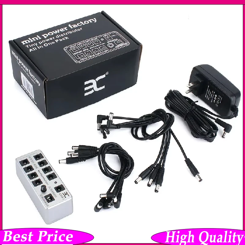 EPD-1 9V Multi-Channel Power Supply Box – 8 Isolated Outputs for Guitar Effect Pedals Noise-Free Stable Voltage Channel Power
EPD-1 9V Multi-Channel Power Supply Box – 8 Isolated Outputs for Guitar Effect Pedals Noise-Free Stable Voltage Channel Power
