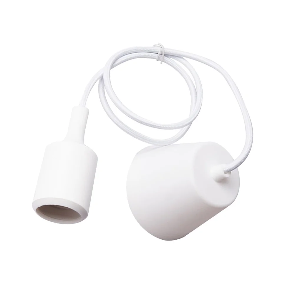 Silicone Hanging LED Lamp Holder E27 Base Fireproof Light Socket for Kitchen Dining Living Bedroom Bar Restaurant White
Silicone Hanging LED Lamp Holder E27 Base Fireproof Light Socket for Kitchen Dining Living Bedroom Bar Restaurant White