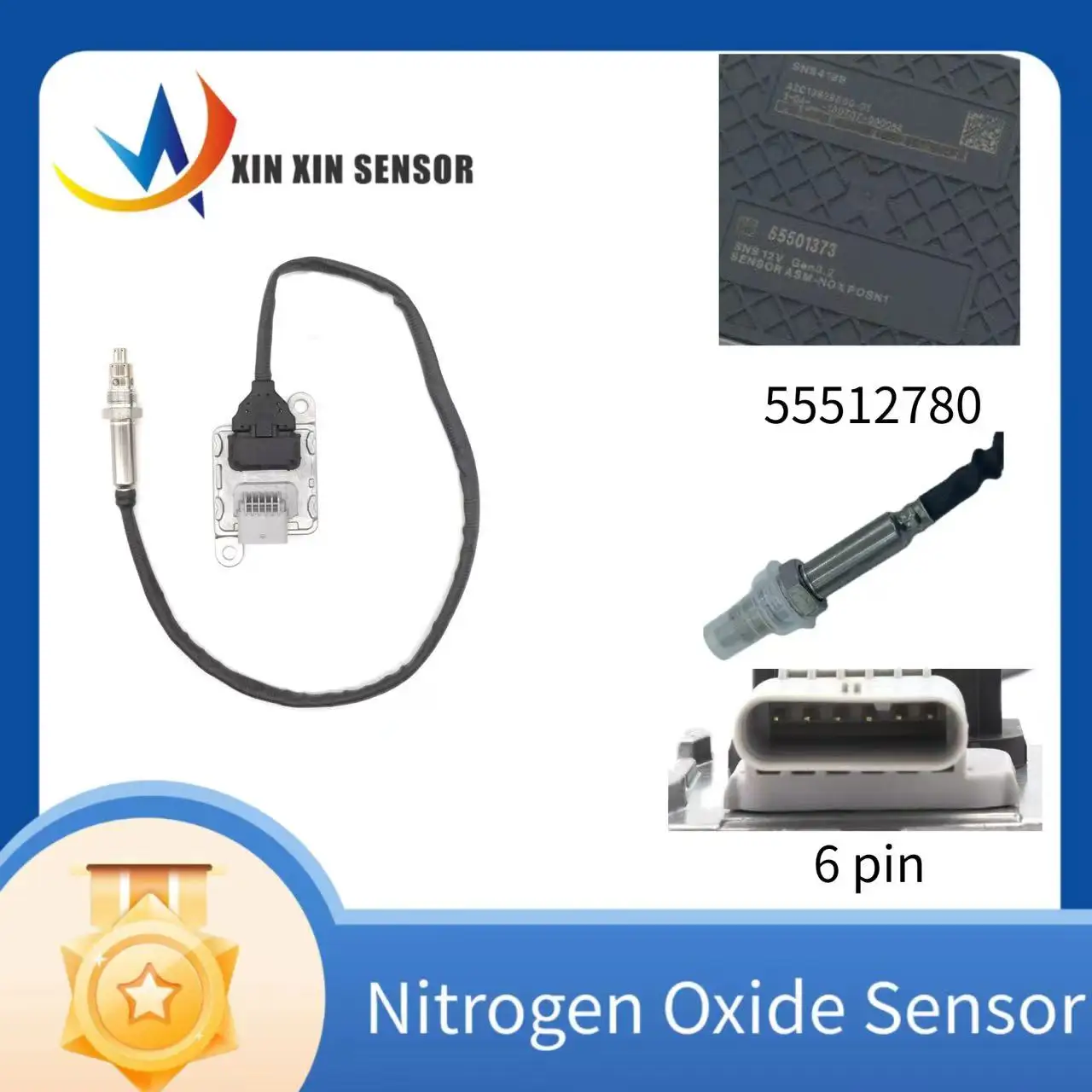 12V for GM Opel nox sensor ceramic chip OE:55512780 SNS 0418C FOR Antara 2.0 Vauxhall Insignia G09 Chevrolet Captiva 645MM
12V for GM Opel nox sensor ceramic chip OE:55512780 SNS 0418C FOR Antara 2.0 Vauxhall Insignia G09 Chevrolet Captiva 645MM