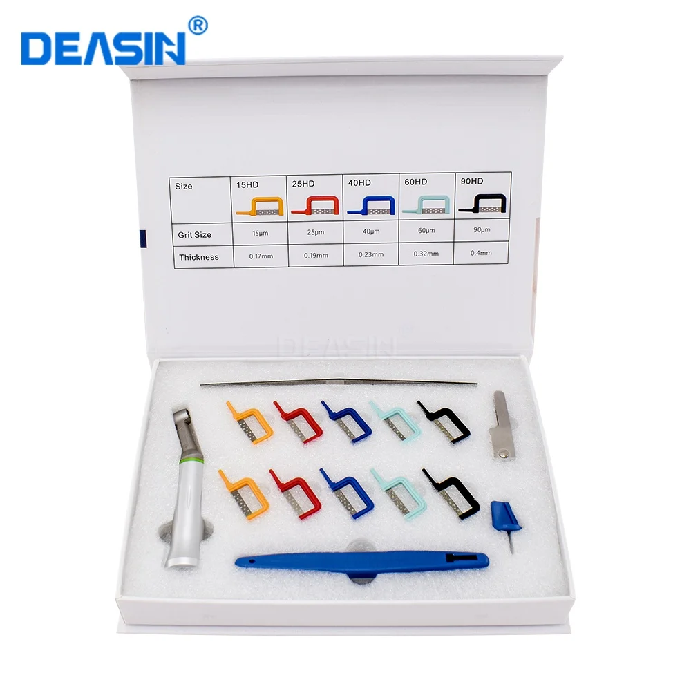 Dental Interproximal Enamel Reduction Kit Reciprocating IPR System Electric contra angle With 10 PCS Automatic Strips For Orthod
Dental Interproximal Enamel Reduction Kit Reciprocating IPR System Electric contra angle With 10 PCS Automatic Strips For Orthod