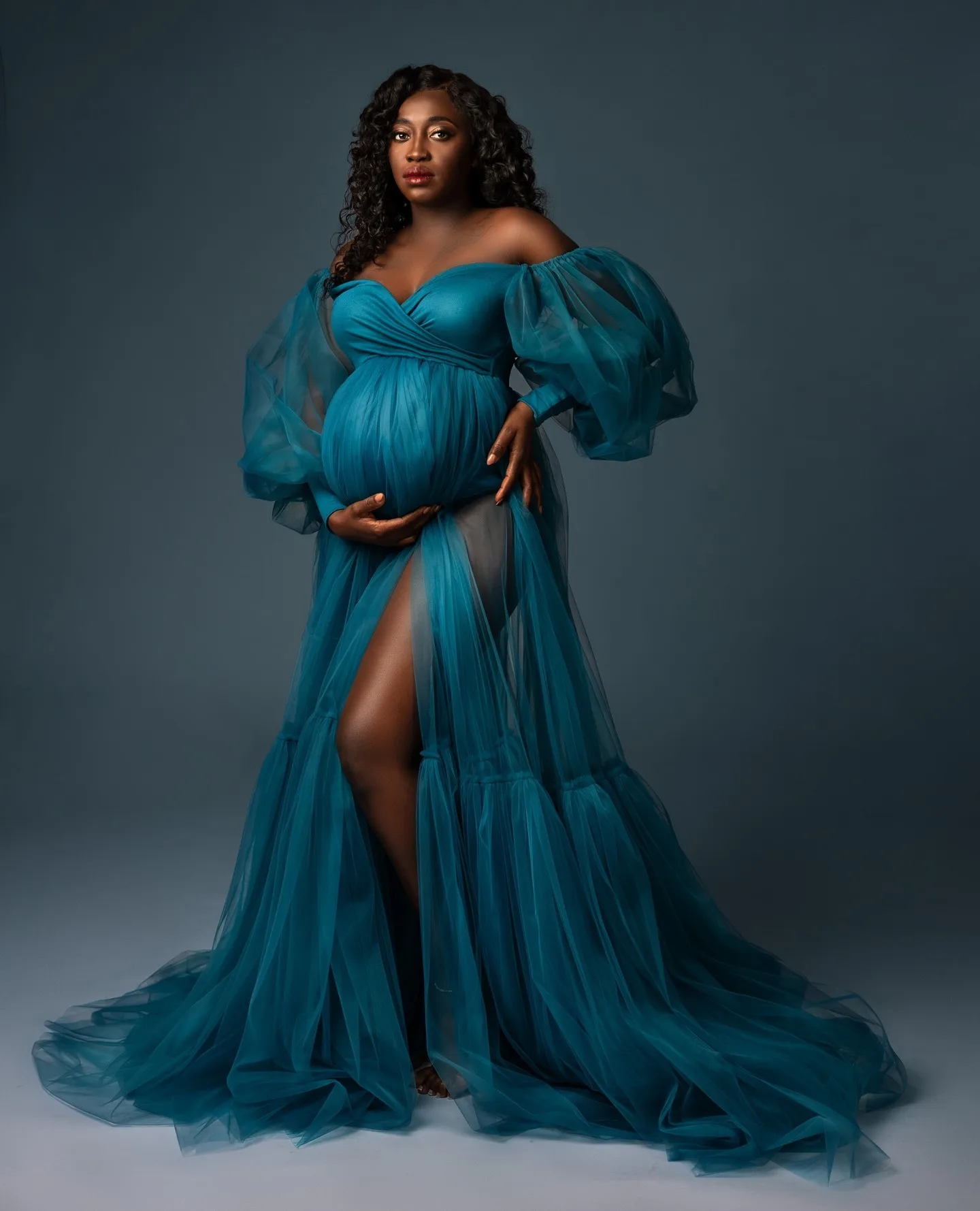 Blue A Line Evening Dresses for Pregnant Women Off Shoulder Sweep Train Photography Maternity Robes Front Split Babyshower Gowns
Blue A Line Evening Dresses for Pregnant Women Off Shoulder Sweep Train Photography Maternity Robes Front Split Babyshower Gowns