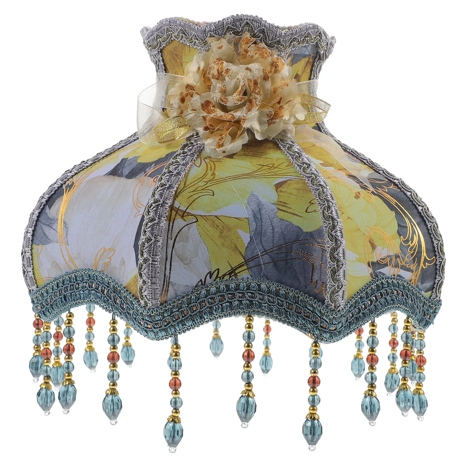 European Style Bead Fringe Lampshades for Table Floor Lamps Vintage Cloth Covers Replacement Shades Scallop Victorian
European Style Bead Fringe Lampshades for Table Floor Lamps Vintage Cloth Covers Replacement Shades Scallop Victorian