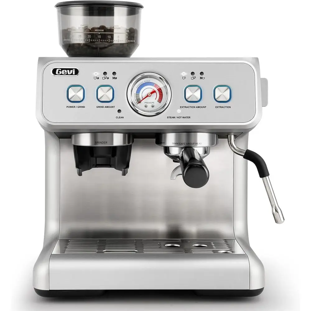 Dual Boiler hine with Built-in Grinder, 58mm Commercial Portailter, Barista Steam Wand, 31 Grind Settings, StainlSteel, or Home
Dual Boiler hine with Built-in Grinder, 58mm Commercial Portailter, Barista Steam Wand, 31 Grind Settings, StainlSteel, or Home