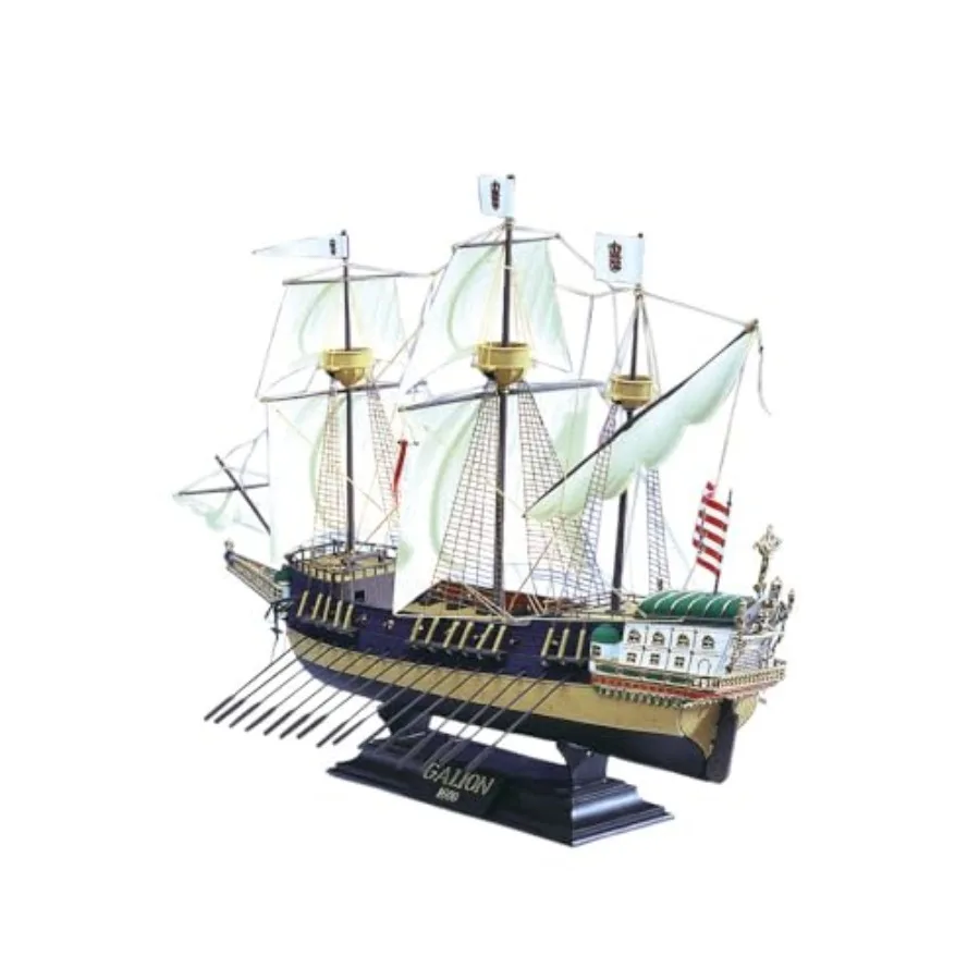 Sailboat Gallion plastic model for display, white and blue, lightweight and detailed assembly kit
Sailboat Gallion plastic model for display, white and blue, lightweight and detailed assembly kit