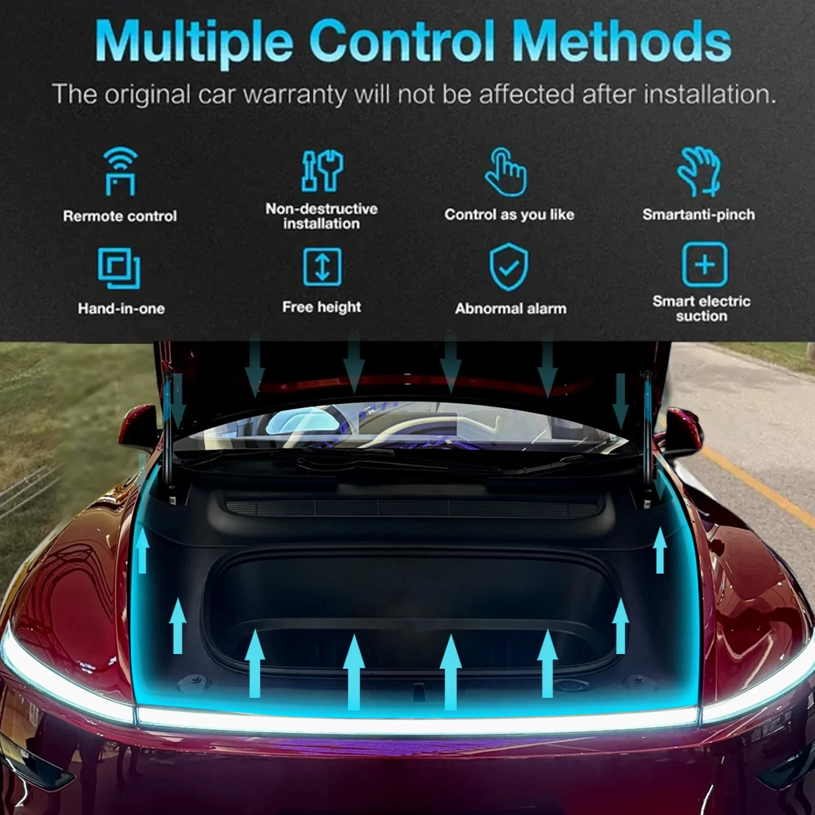V8 Intelligent Power Frunk Silent Front Trunk Electric Suction Lock for Tesla Model 3/3 Highland Y/New Y Juniper Car Accessories
V8 Intelligent Power Frunk Silent Front Trunk Electric Suction Lock for Tesla Model 3/3 Highland Y/New Y Juniper Car Accessories