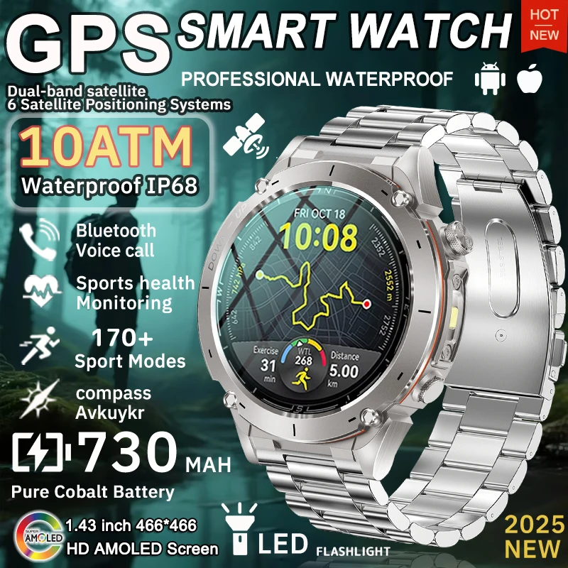 2025 Popular NEW For HUAWEI Outdoors GPS Smart Watch HD AMOLED Men Compass 10ATM Waterproof LED Flashlight 730MAH HD Call Watch
2025 Popular NEW For HUAWEI Outdoors GPS Smart Watch HD AMOLED Men Compass 10ATM Waterproof LED Flashlight 730MAH HD Call Watch