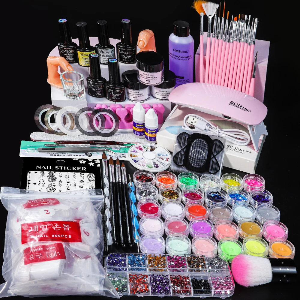 Acrylic Nail Kit for Beginners Acrylic Powder and Liquid Set Professional Nails Acrylic with Brushes Tool for Salon/Home Art DIY
Acrylic Nail Kit for Beginners Acrylic Powder and Liquid Set Professional Nails Acrylic with Brushes Tool for Salon/Home Art DIY