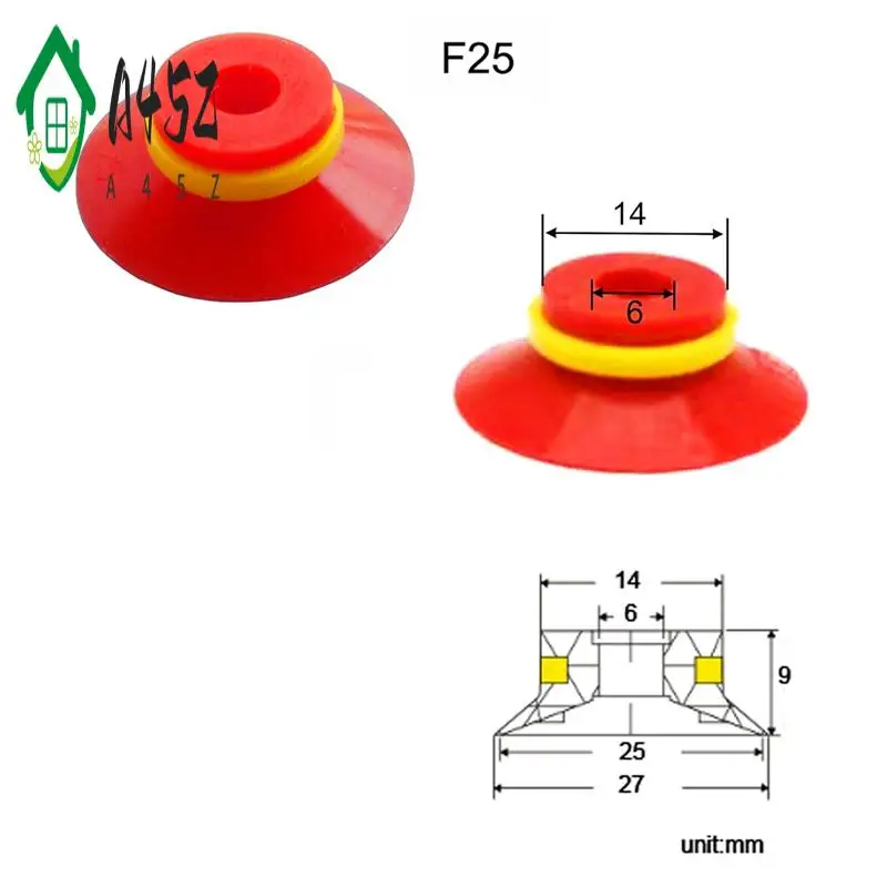 A45Z-Industrial Flat Vacuum Suction Cup F Series Single-Layer Silicone Robotic Arm Accessory With Ribs,Pack Of 5 Pcs
A45Z-Industrial Flat Vacuum Suction Cup F Series Single-Layer Silicone Robotic Arm Accessory With Ribs,Pack Of 5 Pcs