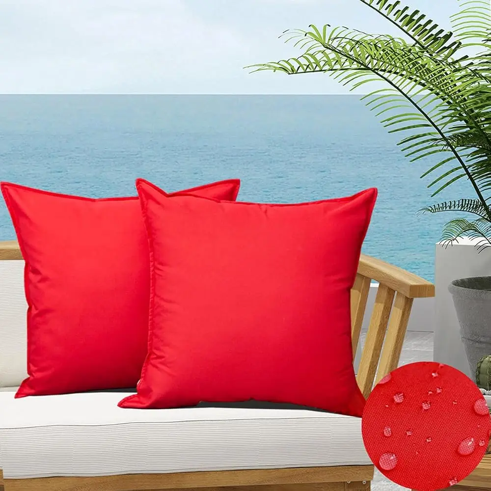 Red Outdoor Pillow Covers, Waterproof Throw Pillow Covers 18X18 Hes, Durable Vibrant Decorative Cushion Shem For Patio
Red Outdoor Pillow Covers, Waterproof Throw Pillow Covers 18X18 Hes, Durable Vibrant Decorative Cushion Shem For Patio
