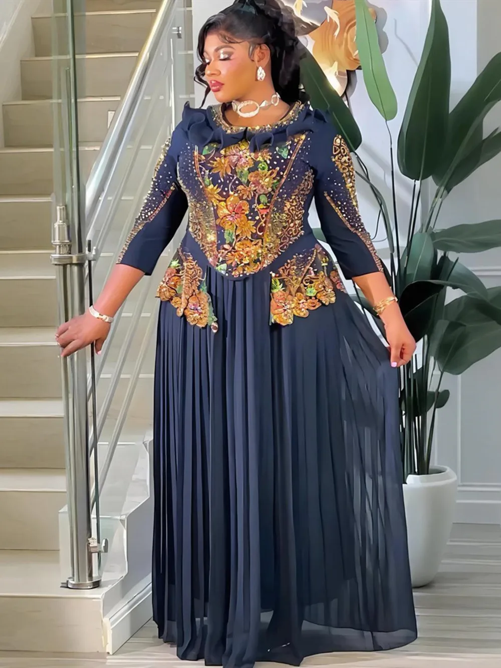 Elegant African Dresses for Women Dashiki Diamond Luxury Wedding Evening Party Long Dress Plus Size Ladies Clothing 2026
Elegant African Dresses for Women Dashiki Diamond Luxury Wedding Evening Party Long Dress Plus Size Ladies Clothing 2026