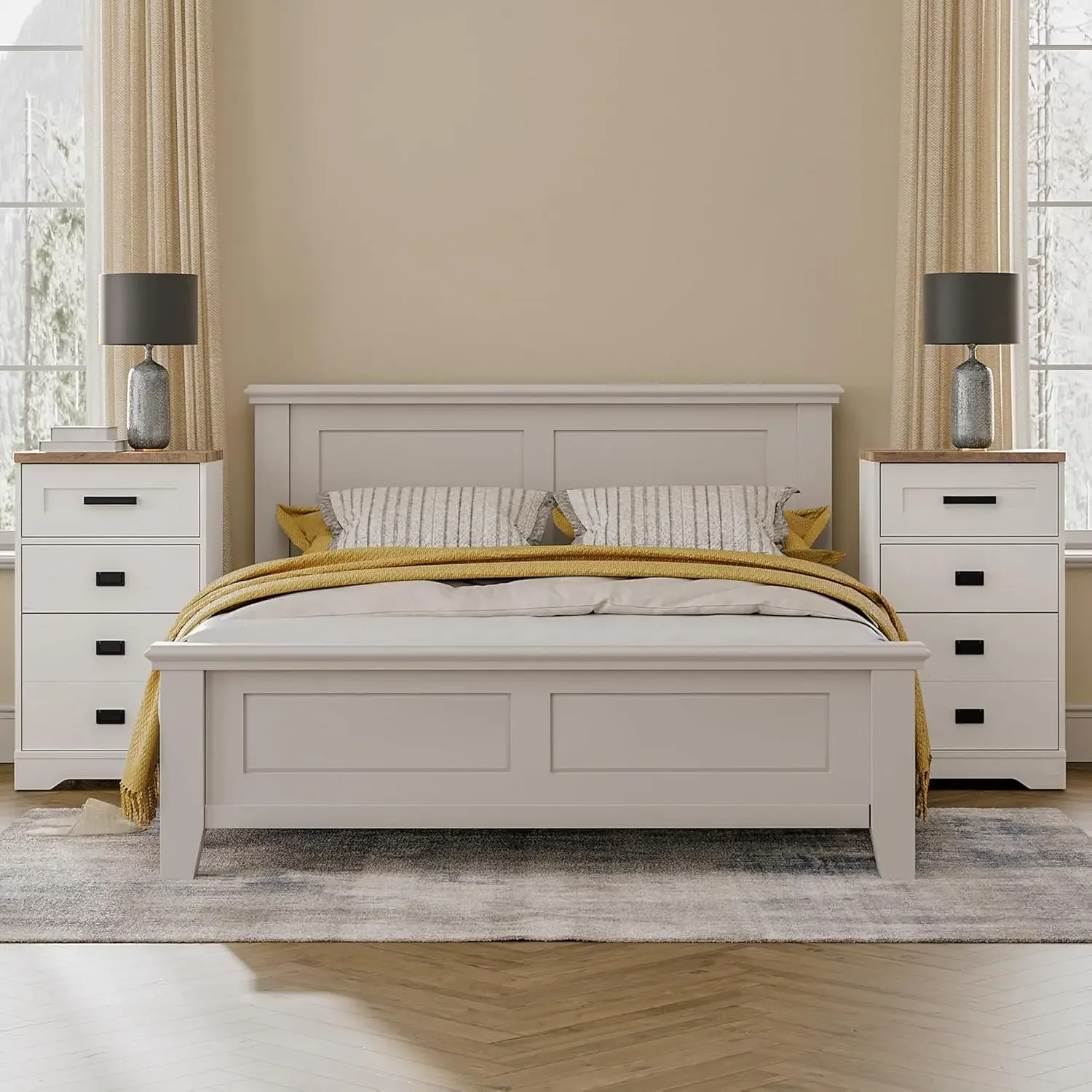 Tall Night Stand Set of 2 Side Table for Bed Room 3 Drawers Dresser for Living Room Office,Set of 2,Antique White
Tall Night Stand Set of 2 Side Table for Bed Room 3 Drawers Dresser for Living Room Office,Set of 2,Antique White