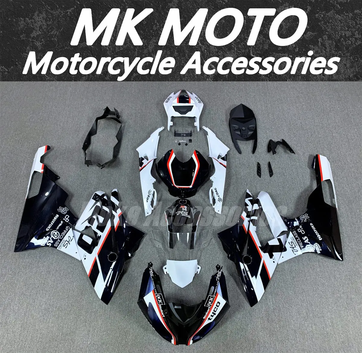 Moke moto Motorcycle Fairings Kit Fit For S1000rr 2015 2016 Bodywork Set High Quality ABS Injection Dark blue White
Moke moto Motorcycle Fairings Kit Fit For S1000rr 2015 2016 Bodywork Set High Quality ABS Injection Dark blue White