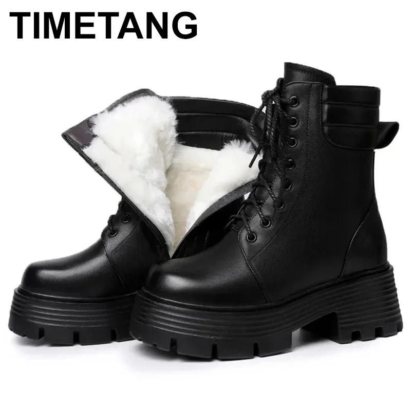 2025 Women Boots Platform High Heel Genuine Leather Large Size Chunky Boots Women Thick Wool Winter Combat
2025 Women Boots Platform High Heel Genuine Leather Large Size Chunky Boots Women Thick Wool Winter Combat