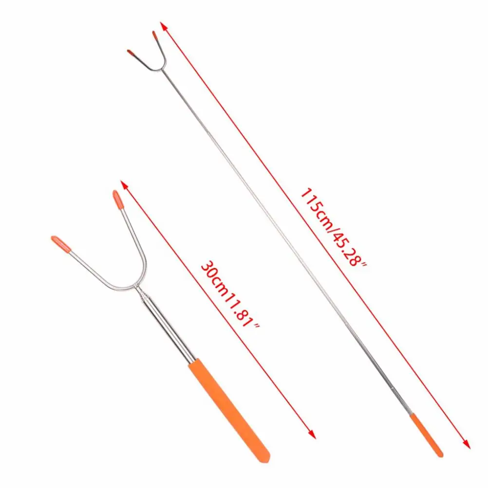 5Pcs Telescoping Roasting Sticks Non-slip Stainless Steel Skewers BBQ Smore Forks with Silicon Handle Campfire Cooking Utensils
5Pcs Telescoping Roasting Sticks Non-slip Stainless Steel Skewers BBQ Smore Forks with Silicon Handle Campfire Cooking Utensils