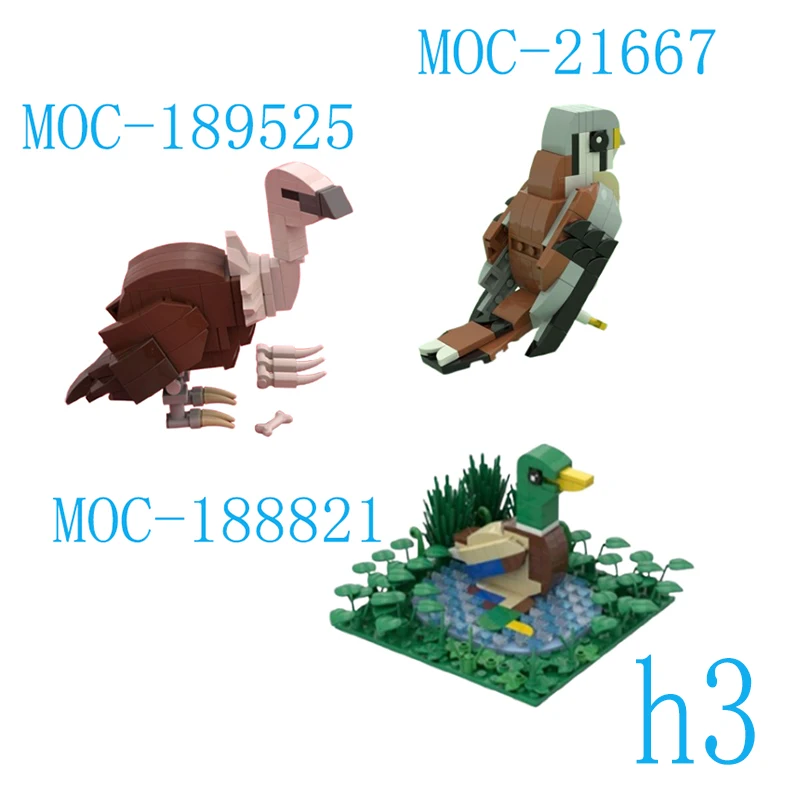 Spot MOC-188821 203pcs animal bird duck small particle assembly building blocks educational toy model ornaments gift set
Spot MOC-188821 203pcs animal bird duck small particle assembly building blocks educational toy model ornaments gift set