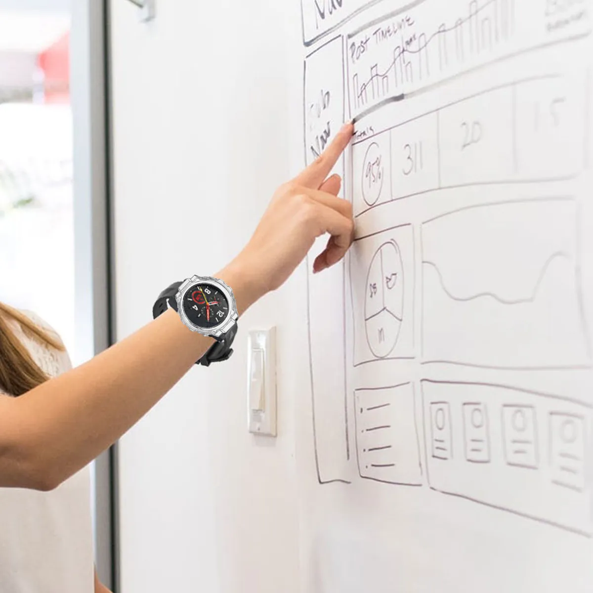 Black Tpu Smart Watch Protective Cover Full Body Shockproof Anti Scratch Case for Wearable Device Compatible with
Black Tpu Smart Watch Protective Cover Full Body Shockproof Anti Scratch Case for Wearable Device Compatible with