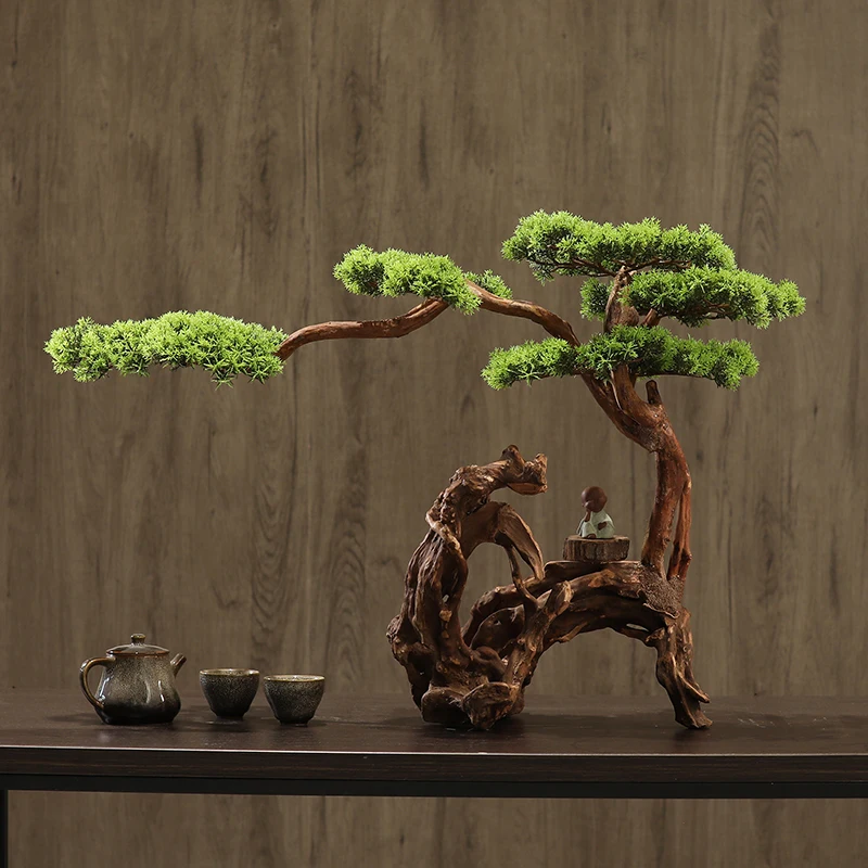 Artificial Greeting Pine Chinese Landscape Living Room Entrance Desktop Decoration
Artificial Greeting Pine Chinese Landscape Living Room Entrance Desktop Decoration