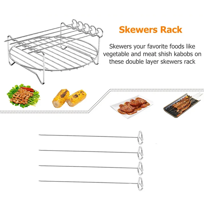 A60F-Air Fryer Stainless Steel Rack Grill Rack Tray And Steam Rack Air Fryer Tools
A60F-Air Fryer Stainless Steel Rack Grill Rack Tray And Steam Rack Air Fryer Tools