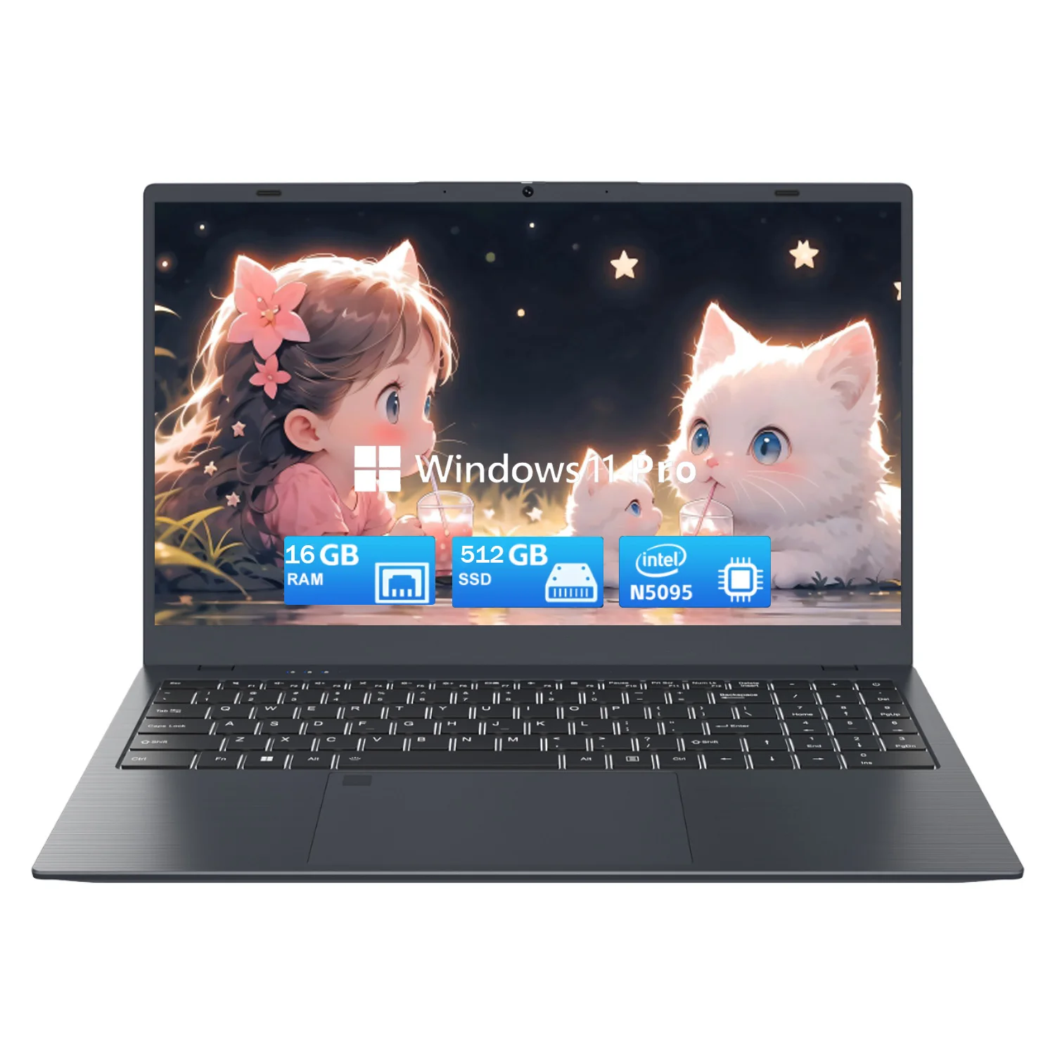 15.6 Inch IPS Laptop With 16GB RAM And 1TB SSD N5095 And Celeron Processor 0.3MP HD 1080P For Business And Gaming
15.6 Inch IPS Laptop With 16GB RAM And 1TB SSD N5095 And Celeron Processor 0.3MP HD 1080P For Business And Gaming