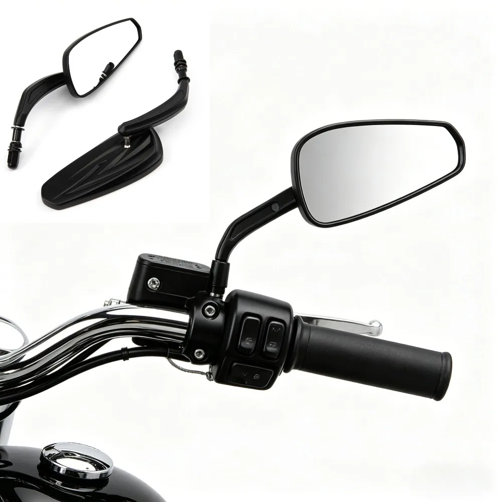 Universal 8mm Motorcycle Rear View Mirrors for Harley Touring, Street Glide, Road King & Tri Glide Ultra
Universal 8mm Motorcycle Rear View Mirrors for Harley Touring, Street Glide, Road King & Tri Glide Ultra