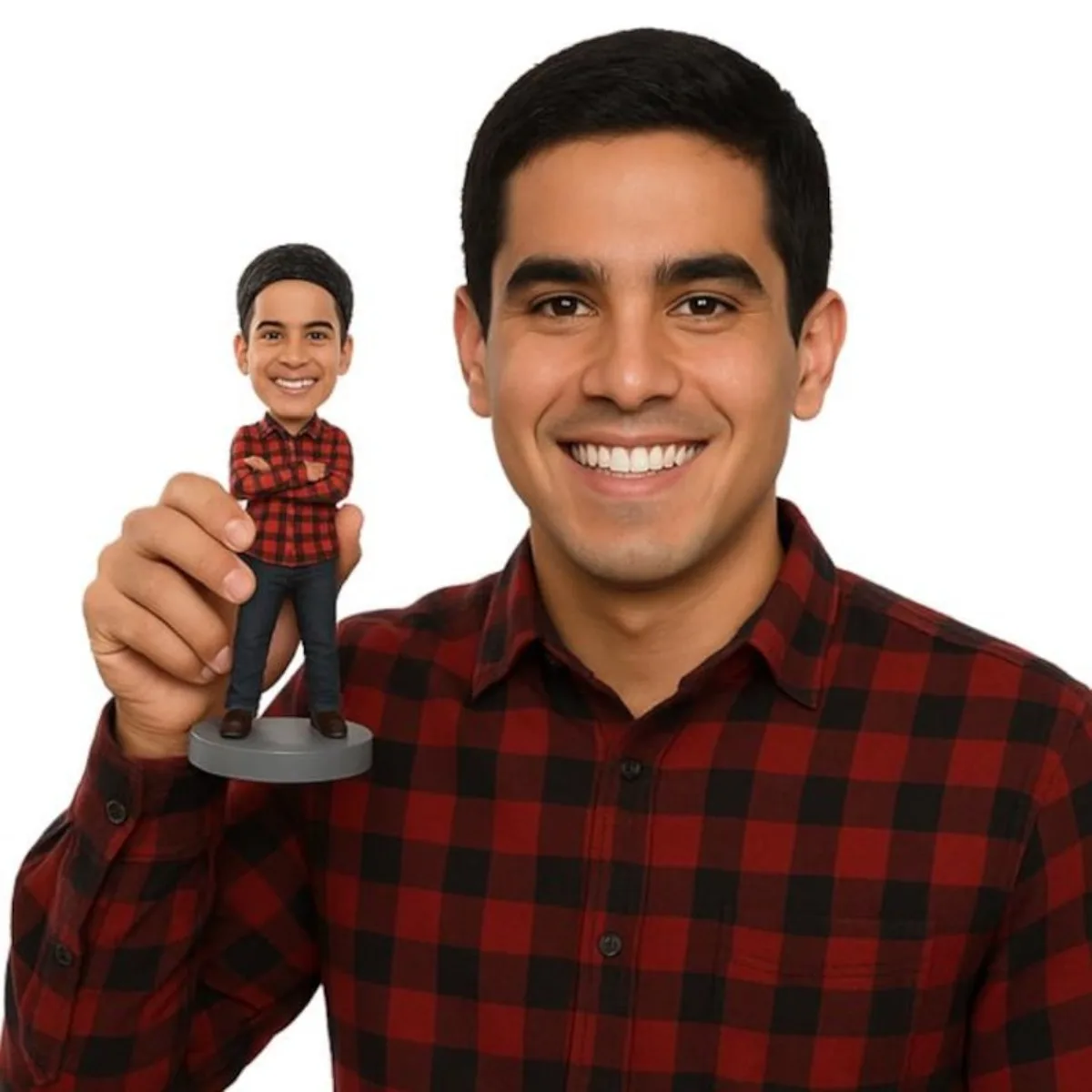 Custom Bobblehead From Photo Personalized Handmade Clay Casual Dude in Shirt and Jeans Figurine Unique Gift For Him
Custom Bobblehead From Photo Personalized Handmade Clay Casual Dude in Shirt and Jeans Figurine Unique Gift For Him