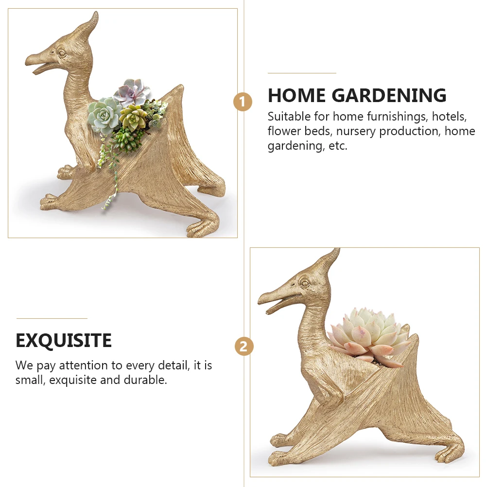 Mini Dinosaur Flower Pot Succulent Planter Decor Desktop Flowerpot Planters Retro Container Flowers Garden
Mini Dinosaur Flower Pot Succulent Planter Decor Desktop Flowerpot Planters Retro Container Flowers Garden