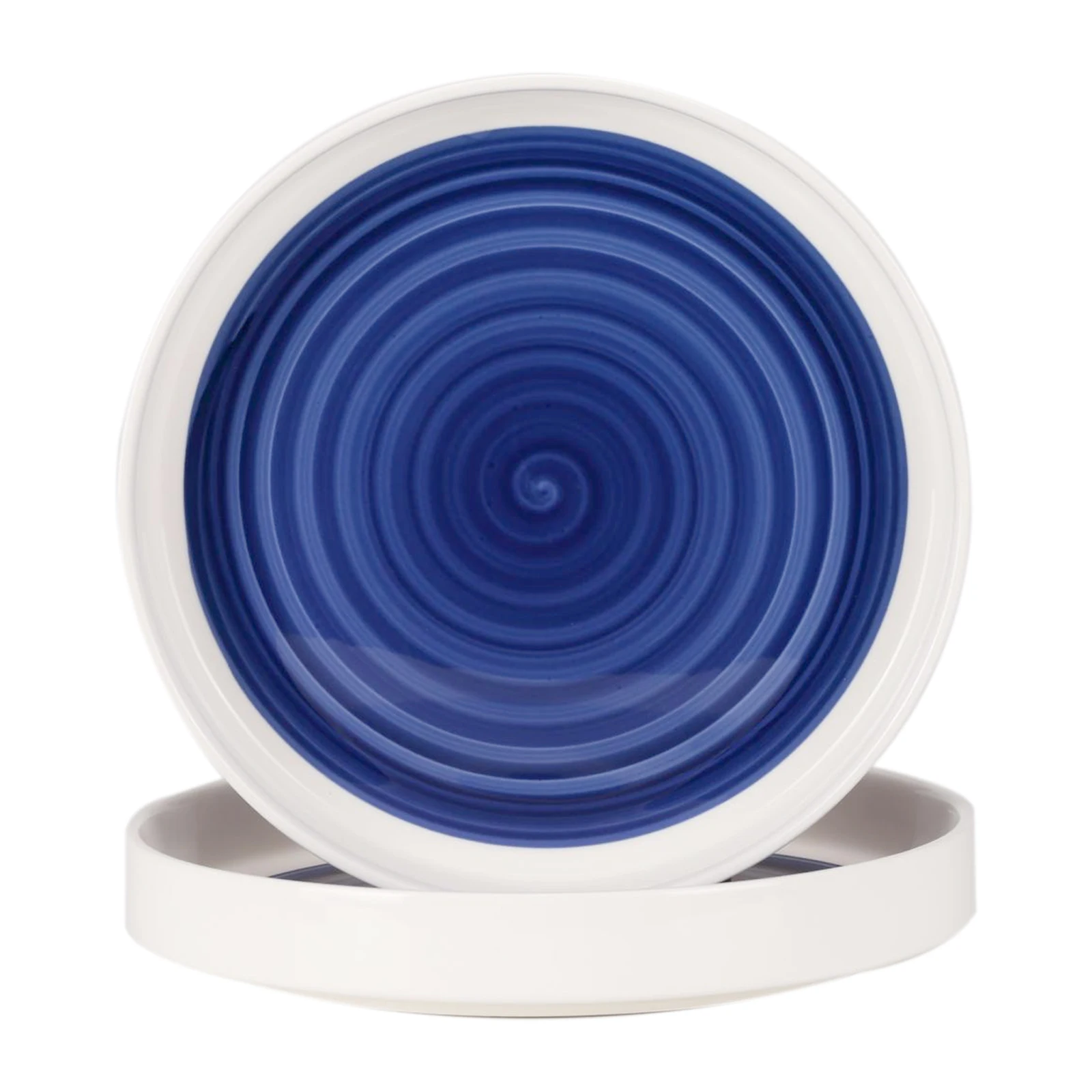 White-Blue Ceramic Dinner Plates Set of 2 - Microwavable Plates for Heating Food Stylish Dinner Plates Dishwasher Safe 
White-Blue Ceramic Dinner Plates Set of 2 - Microwavable Plates for Heating Food Stylish Dinner Plates Dishwasher Safe