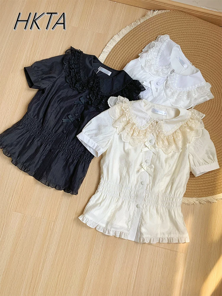 Original Design Short-sleeve Shirt Light Breathable Lolita Blouse 2025 Summer New Ruffle Lace Doll Collar White Shirts Camisas
Original Design Short-sleeve Shirt Light Breathable Lolita Blouse 2025 Summer New Ruffle Lace Doll Collar White Shirts Camisas