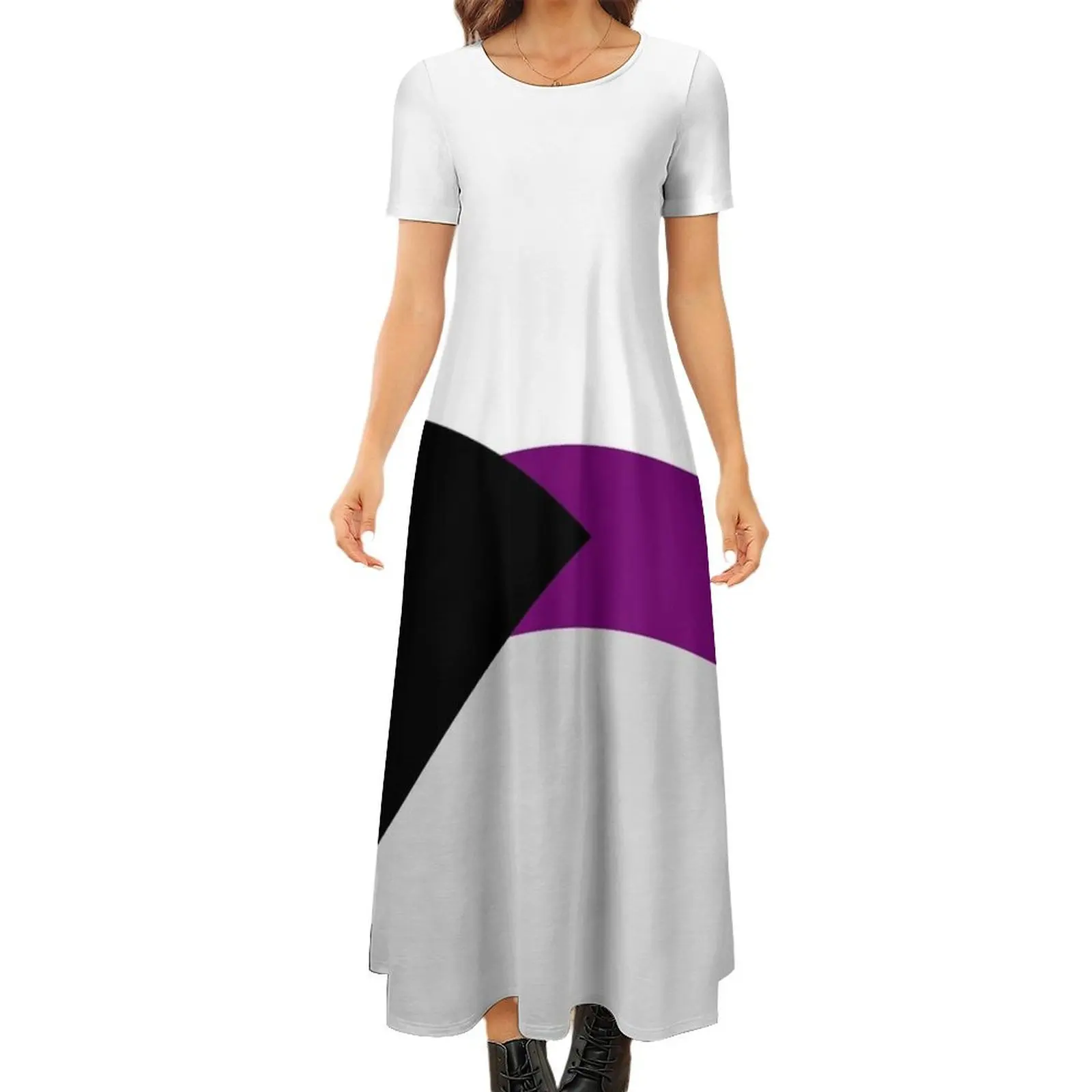 Demisexual Pride Flag - Demi Pride Round Neck Short Sleeve Dress prom dress birthday dresses for women Evening gown
Demisexual Pride Flag - Demi Pride Round Neck Short Sleeve Dress prom dress birthday dresses for women Evening gown