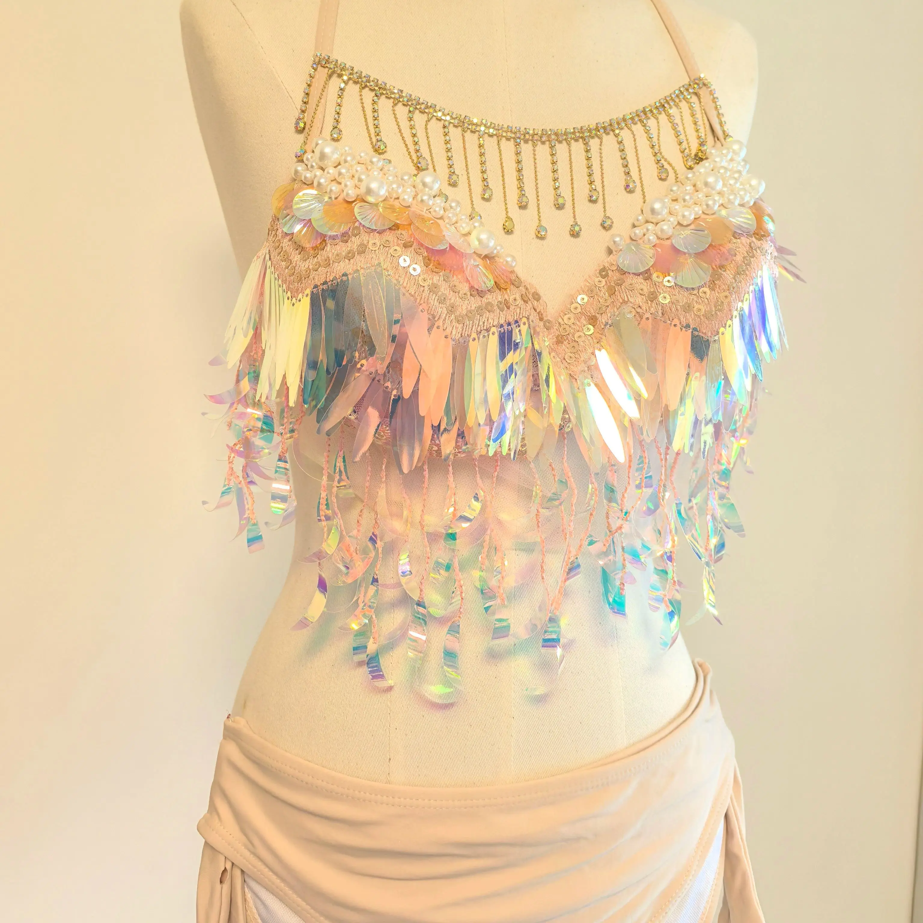 Mermaid Sequins Bra Bra Bra Free Diving Bikini Oceanarium Performance Costume Electronic Syllable Cosplay
Mermaid Sequins Bra Bra Bra Free Diving Bikini Oceanarium Performance Costume Electronic Syllable Cosplay