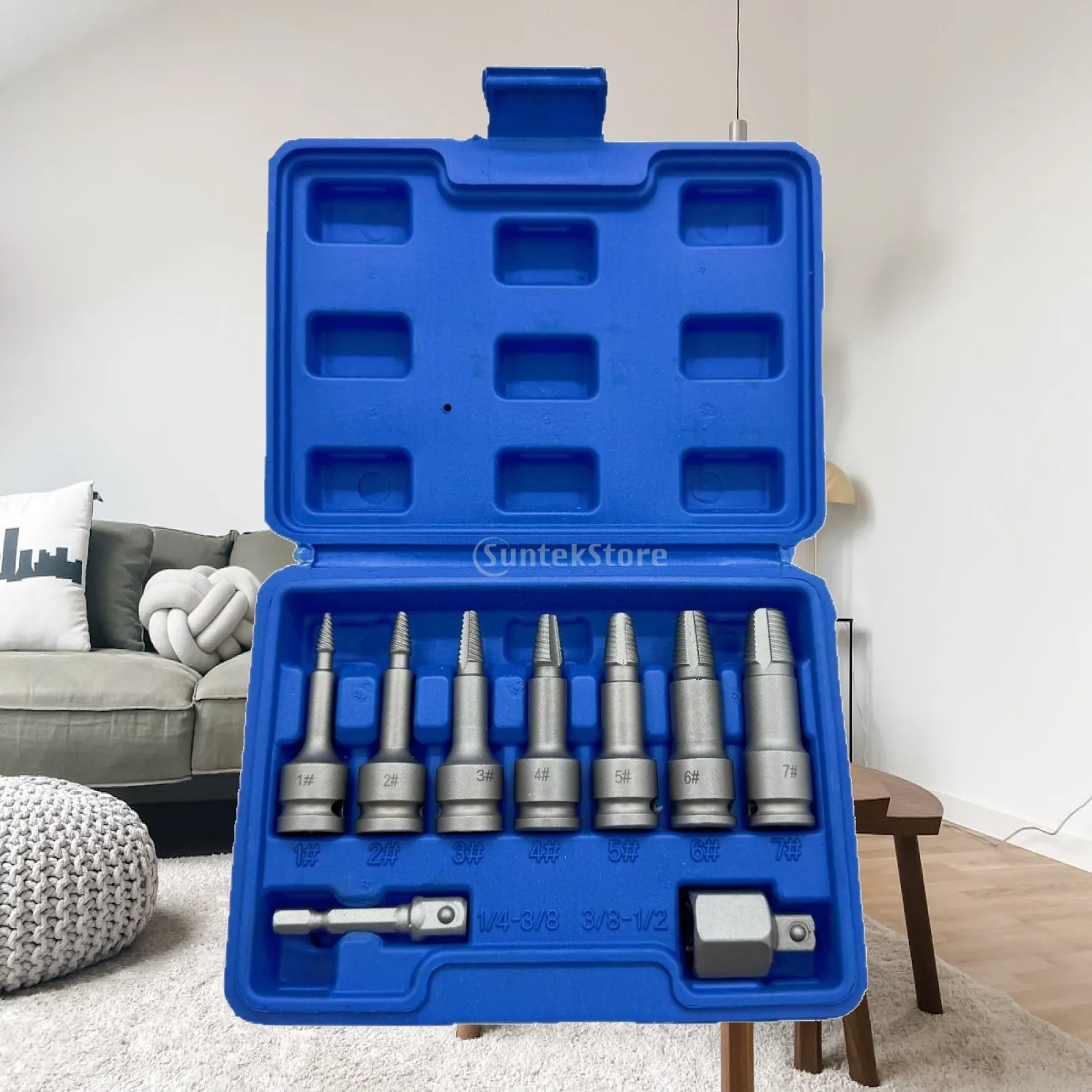 22 Piece Damaged Screws Extractor Set Stripped Screw Removal Tool Kit Wear Resistant for Workshop and Home
22 Piece Damaged Screws Extractor Set Stripped Screw Removal Tool Kit Wear Resistant for Workshop and Home