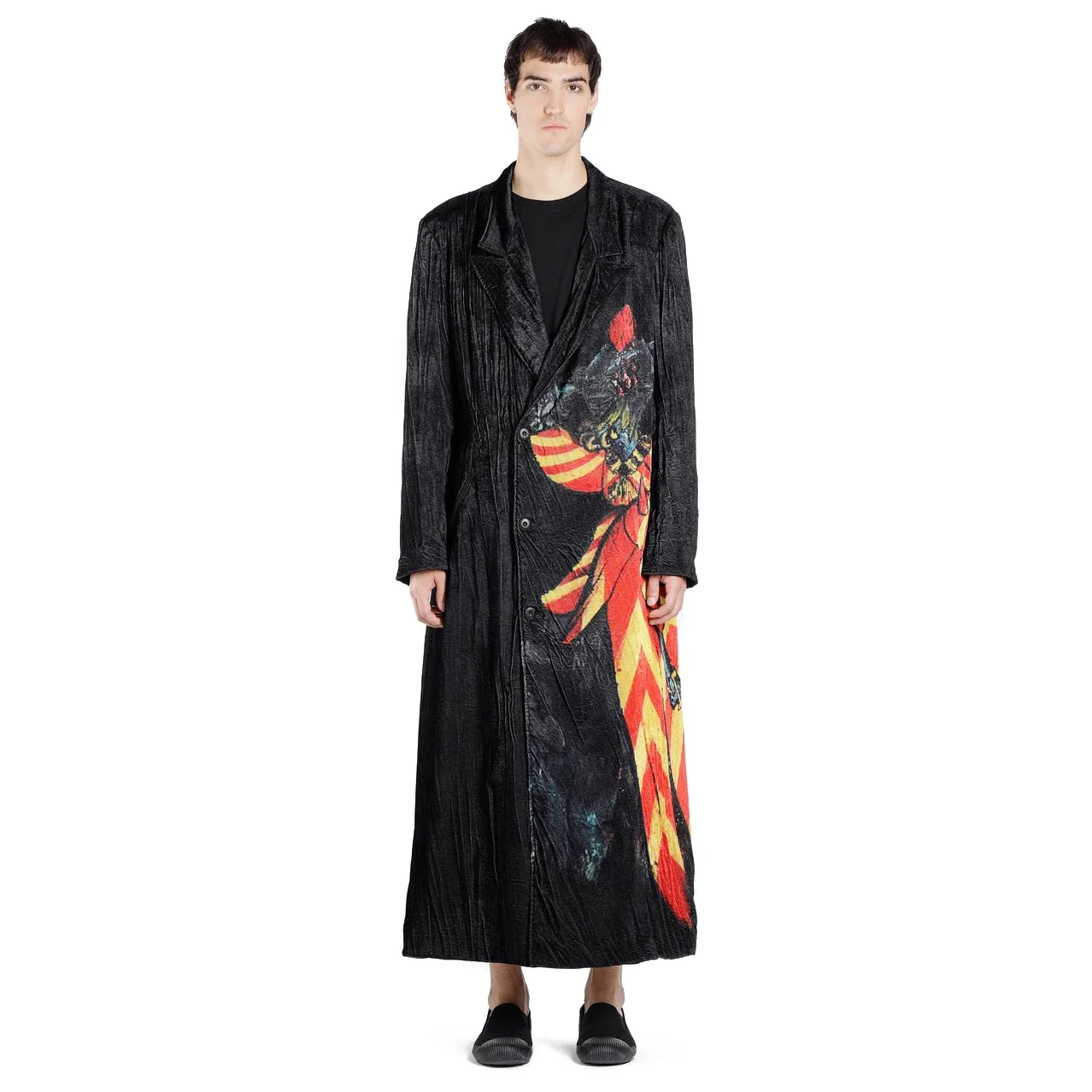 YOJI OOAK KNIGHT PANTERN COAT Knight Ruffle Velvet Coat Thin Printed Windbreaker
YOJI OOAK KNIGHT PANTERN COAT Knight Ruffle Velvet Coat Thin Printed Windbreaker