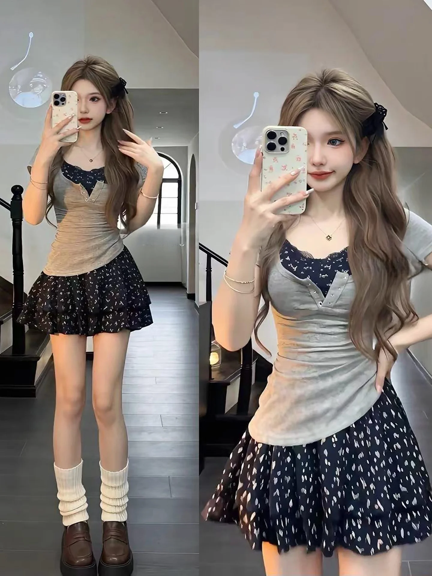New Elegant Floral Print Halter Dress Short Sleeve Cover up Top Two Piece Set Casual Fashion Women's Clothing Spring Autumn
New Elegant Floral Print Halter Dress Short Sleeve Cover up Top Two Piece Set Casual Fashion Women's Clothing Spring Autumn