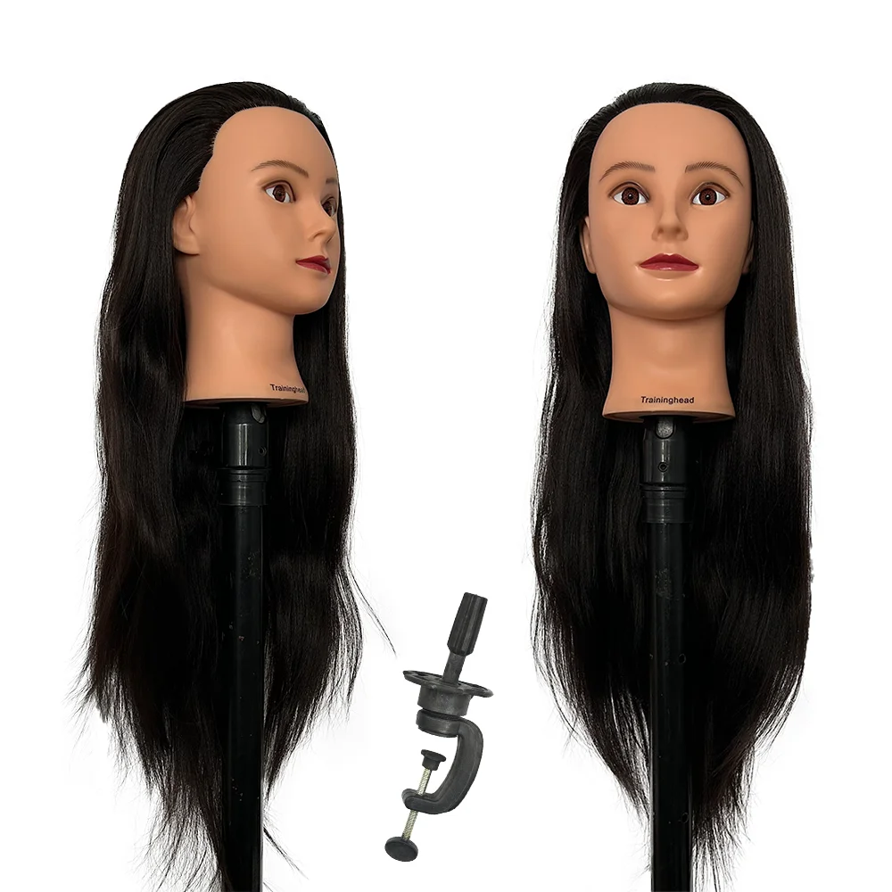 24" Mannequin Head Wig with Long Synthetic Hair Manikin Head Styling Hairdresser Training Head Doll Head for Braiding Practice
24" Mannequin Head Wig with Long Synthetic Hair Manikin Head Styling Hairdresser Training Head Doll Head for Braiding Practice