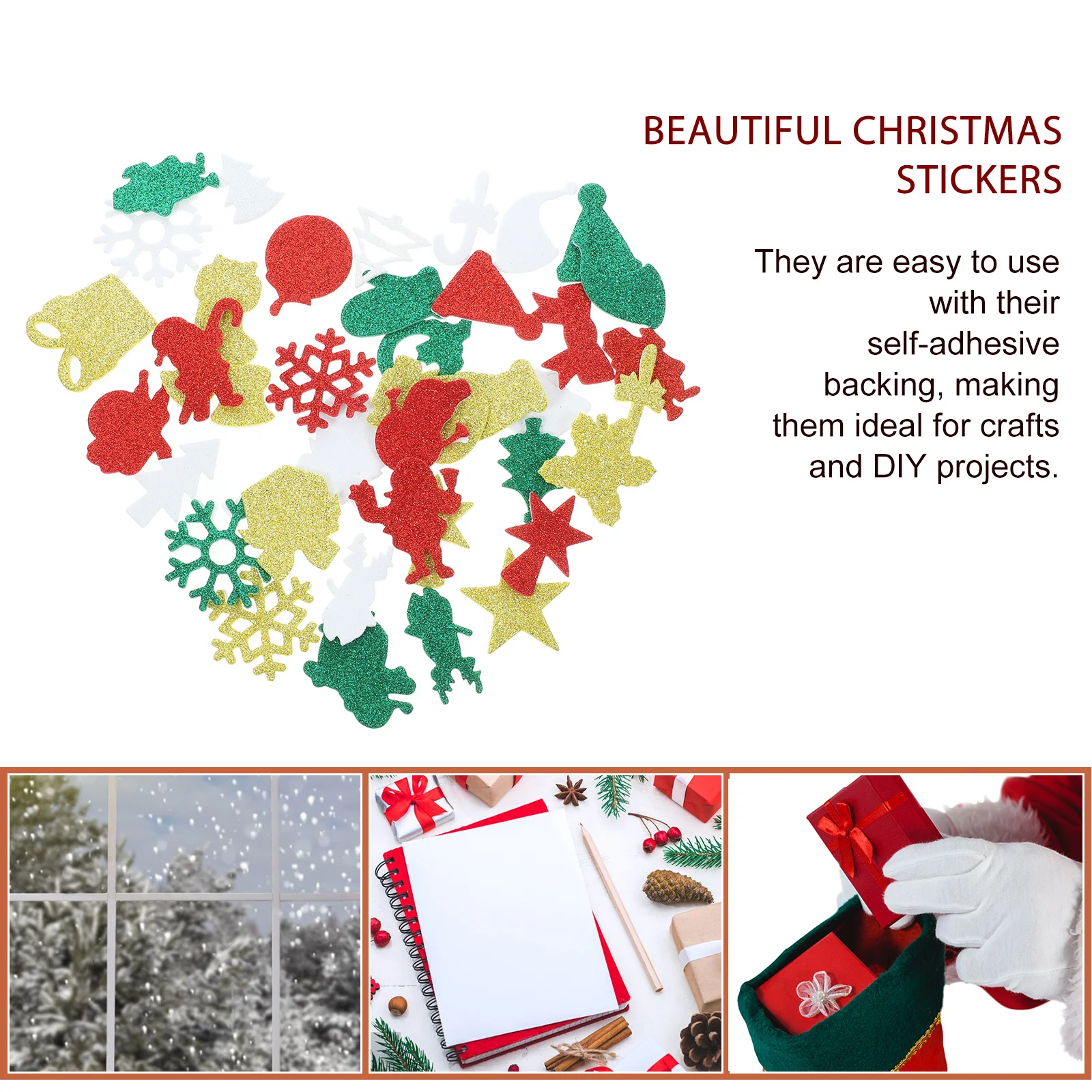 50Pcs Xmas Stickers Christmas Foam Glitter Decals for DIY Crafts Festive Decor Wall Window Scrapbook Vintage Christmas Stickers
50Pcs Xmas Stickers Christmas Foam Glitter Decals for DIY Crafts Festive Decor Wall Window Scrapbook Vintage Christmas Stickers